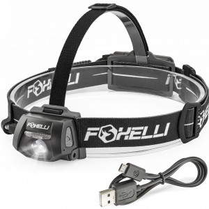 Foxelli USB Rechargeable Headlamp