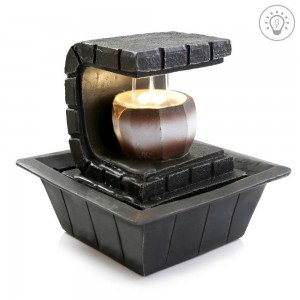 SereneLife Desktop Fountain with LED Lights