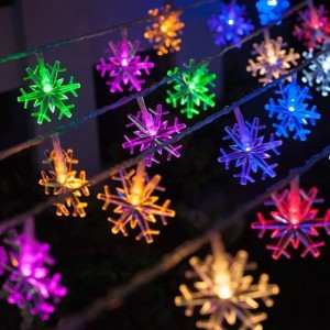 Snowflake Christmas String Lights